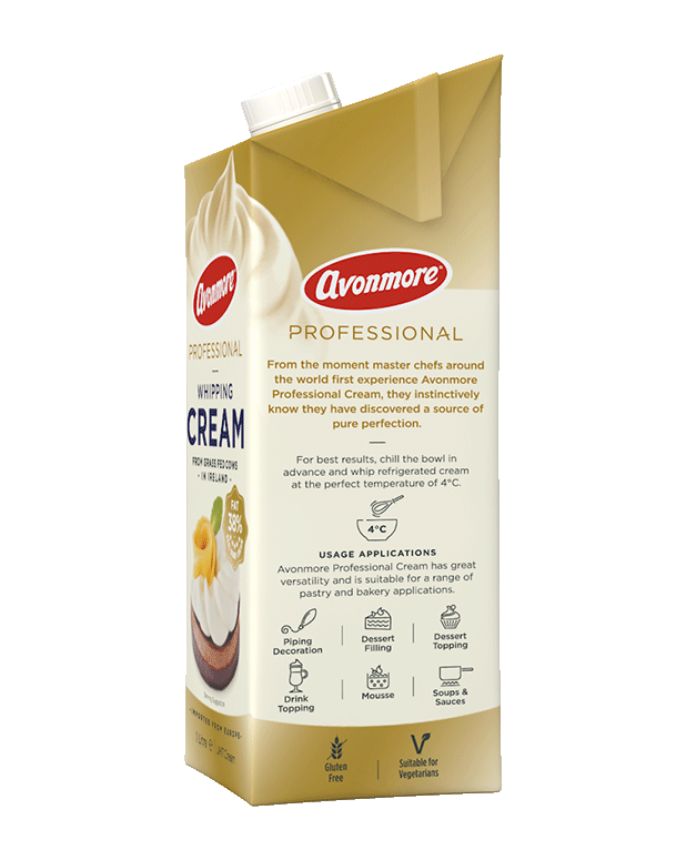 WHIPPING CREAM 38% FAT 1ltr - Avonmore Professional