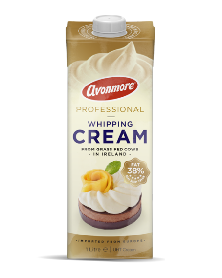 Avonmore whipping cream 38% front image