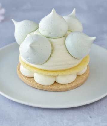 Apple and Vanilla Vacherin Portrait