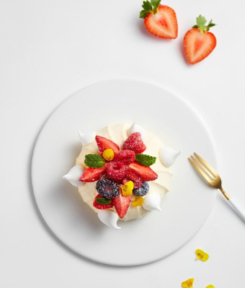 Strawberry Pavlova Portrait