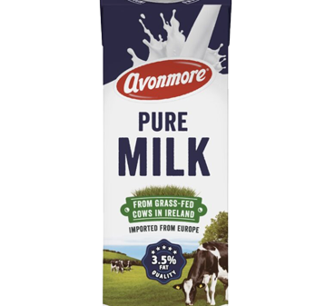 full milk product front