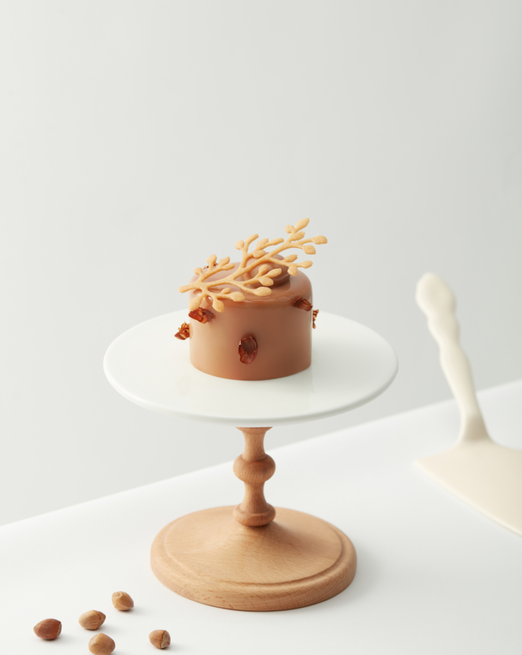 caramel milk tea cream mousse recipe image portrait